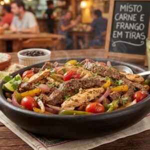 Misto Carne e Frango em Tiras